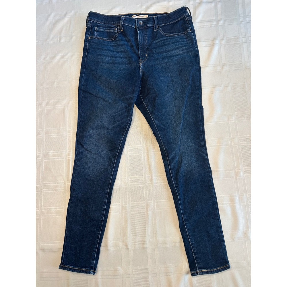 Levis Jeans Womens 33 x 30 720 High Rise Super Skinny Dark Wash Denim 52797-0393